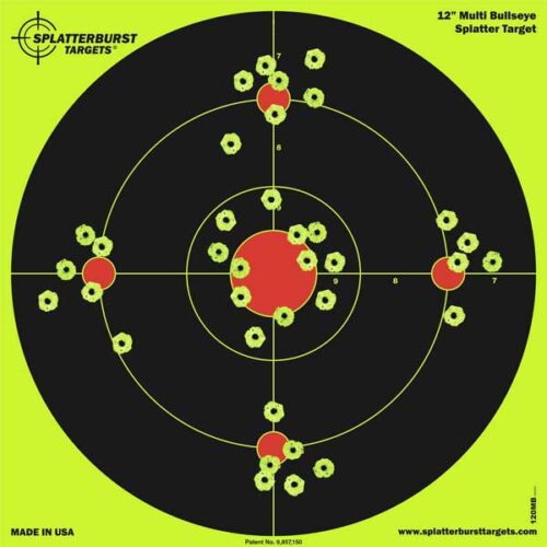 12" Multi Bullseye Splatter Target (Case of 900)