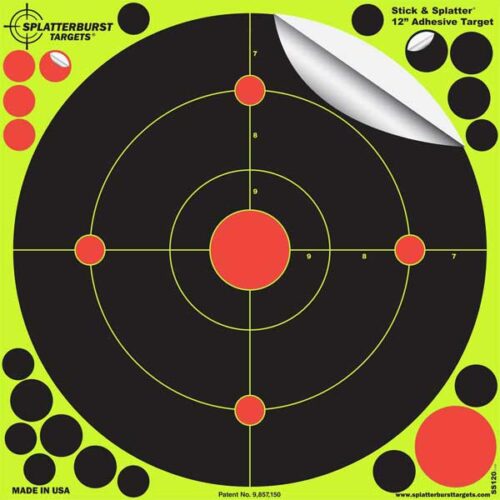 12” Stick & Splatter Adhesive Target (Case of 900) - Image 2