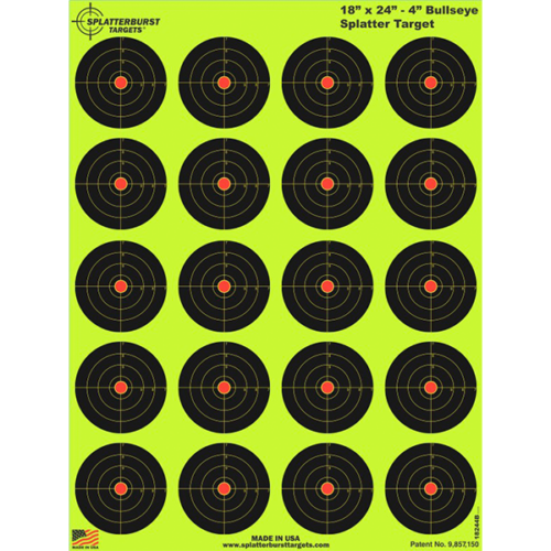 18” x 24” - 4” Bullseye Splatter Target (Case of 250) - Image 2