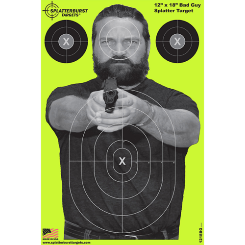 12” x 18” Bad Guy Splatter Target (Case of 600) - Image 2