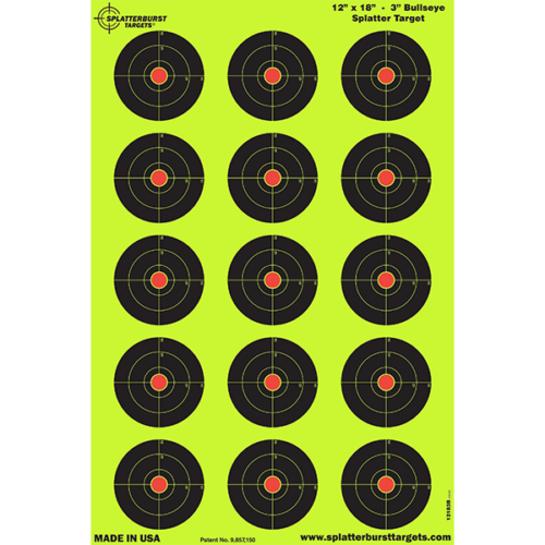 12” x 18” - 3” Bullseye Splatter Target (Case of 600) - Image 2