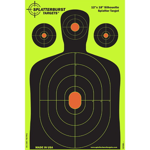 12” x 18” Silhouette Splatter Target (Case of 600) - Image 2