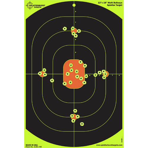 12"x 18" Bullseye Splatter Target (Case of 600)