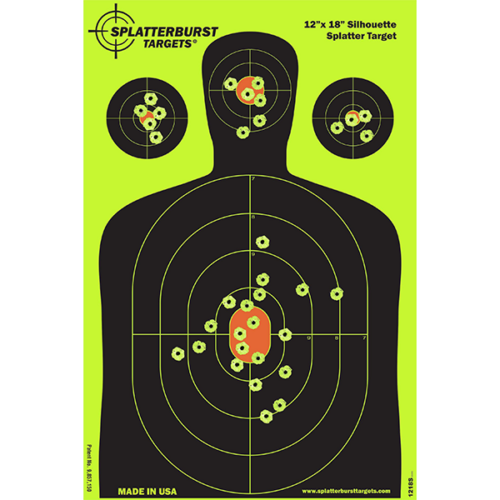 12” x 18” Silhouette Splatter Target (Case of 600)